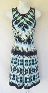 FELICITY & COCO DRESS NORDSTROM MOD OP ART PATTERN RAYON SPANDES EXTRA SMALL  - Picture 1 of 12