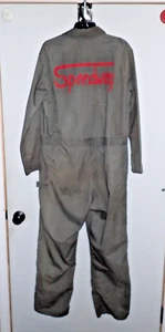 Vintage KEY IMPERIAL Coveralls SPEEDWAY Logo Garage Man Cave Rat Rod Size 44 Reg - Picture 1 of 23