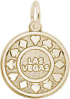 10K or 14K Gold Las Vegas Card Suits Charm by Rembrandt