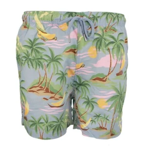Gant Herren Swim Shorts Badehose mehrfarbig Hawaii Print 922416008 474 dove blue - Picture 1 of 5