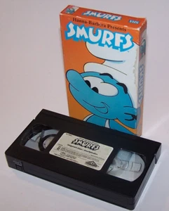 1987 Hanna-Barbera Presents Smurfs Gargamel's Giant Kids Klassics VHS Cassette - Imagen 1 de 3