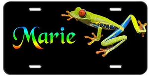 PERSONALIZED CUSTOM MONOGRAM VANITY LICENSE PLATE TREE FROG AUTO TAG - Picture 1 of 1