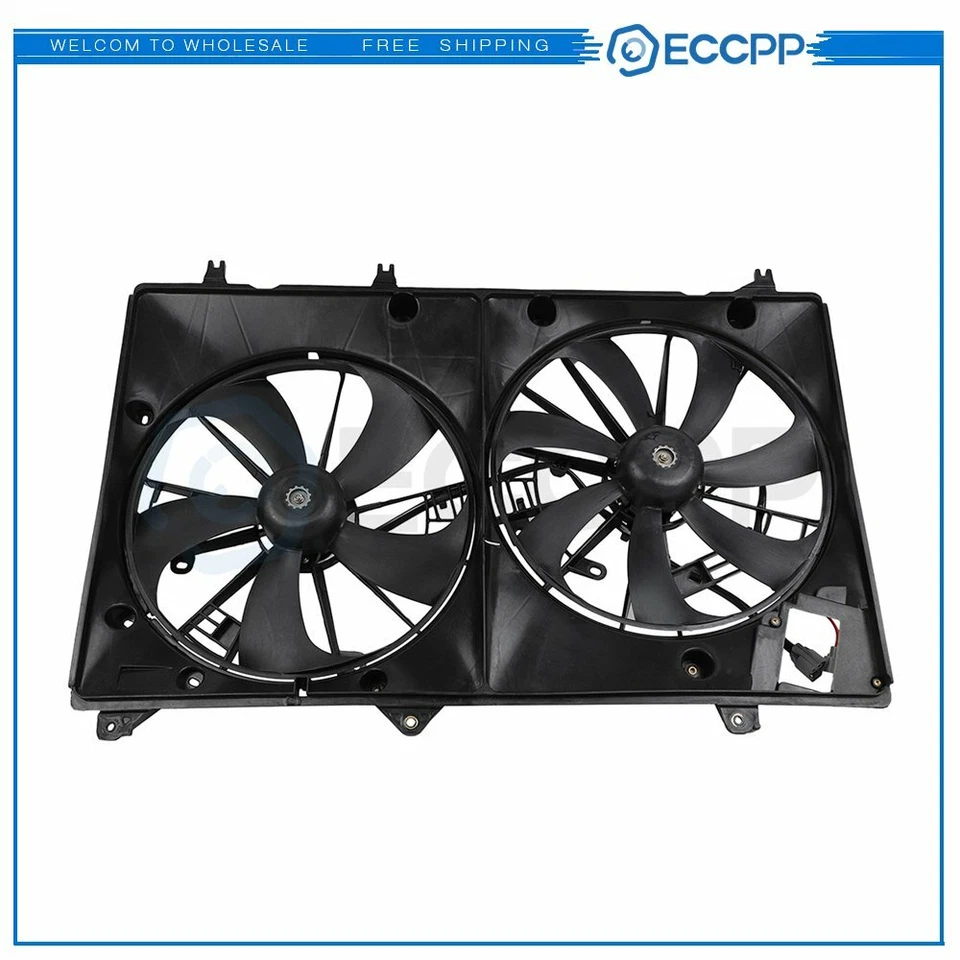 Radiator Condenser Cooling Fan Assembly For 2008 2009-2013 Toyota Highlander - Изображение 1 из 4