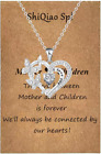 I Love You Mom Gift Necklaces for Mother Birthday Mothers Day Christmas Gifts Si