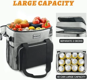 24L Cooler Thermal Bag Insulated Lunch Bag Picnic Outdoor Soft Carrying Backpack - Picture 1 of 7
