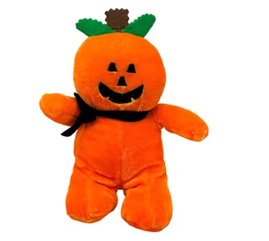 Dan Dee Orange Pumpkin Patch Jack-O-Lantern Halloween 7" peluche giocattolo a mani piccole - Foto 1 di 4
