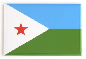Flag of Djibouti FRIDGE MAGNET - Picture 1 of 3
