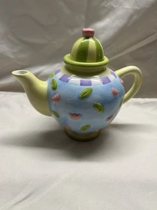 Oneida Kitchen Country Bouquet Mini Teiera Dipinta a Mano Da Collezione -Floral Toss - Foto 1 di 7