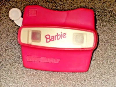 Barbie Fisher Price Vintage 3D Viewmaster Rosa 1998 Sin Carrete Foto 1 de 4