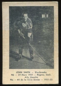 1951-52 Laval Dairy QSHL #44 John Smith Sherbrooke Saints - Picture 1 of 2