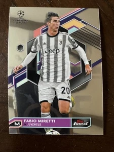 2022-23 Topps Finest UEFA Clubes Competitions - Fabio Miretti #136 Refractor (RC) - Imagen 1 de 2