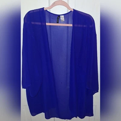  Electric Blue transparenter Bezug Größe Large Abend Oper Kleid Schwimmen Abdeckung Festival - Bild 1 von 4