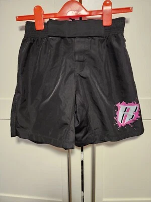 Revgear xxs Fighter MMA Wrestling Jiu Jitsu Black/pink Shorts  - Image 1 of 4