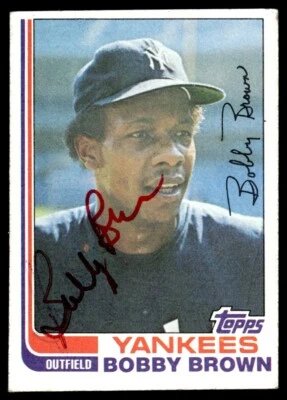 1982 Topps Baseball Bobby Brown Auto New York Yankees #791 Signed - Image 1 of 2