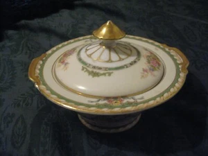 ANTIKE PORZELLINE NORITAKE MONICA ZUCKERSCHALE. HERGESTELLT IN JAPAN. - Bild 1 von 8