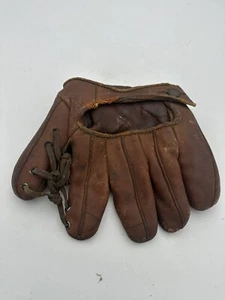 VTG US leather baseball ball glove fielders mitt DUBOW Chicago - Picture 1 of 4