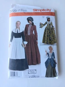Simplicity Sewing Costume Pattern 3723 Womens Colonial & Pioneer 6-12 Part Cut - Picture 1 of 9