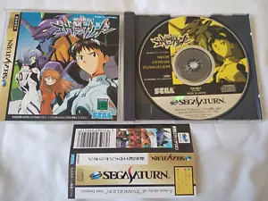 Neon Genesis Evangelion con carta spina dorsale serie Saturno SS Giappone importazione venditore USA - Foto 1 di 12