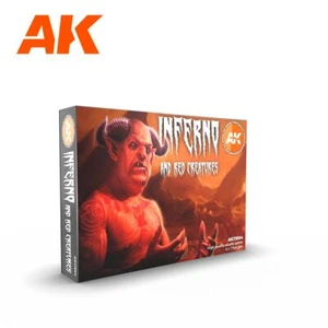 AK Interactive Inferno And Red Creatures Juego de Pintura Colores 3ª Generación Acrílicos - Imagen 1 de 3