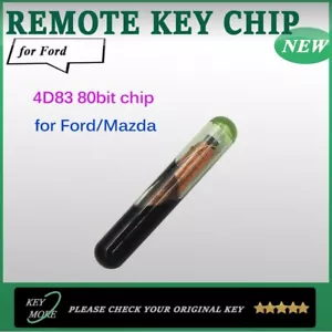 4D83 80Bit Glass Chip ( Glass Tube ) Blank Transpnder Car Key Chip for Ford - Picture 1 of 3