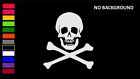 SKULL AND CROSSBONES, PIRATE Decal Stickers for Cars, Windows, Laptops, Tablets.