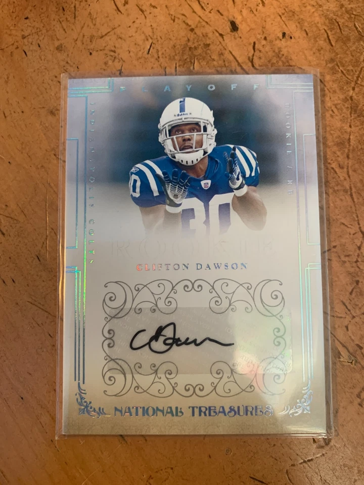 2007 Playoff National Treasures #179 Clifton Dawson AUTOGRAPH RC /299 - Image 1 of 2