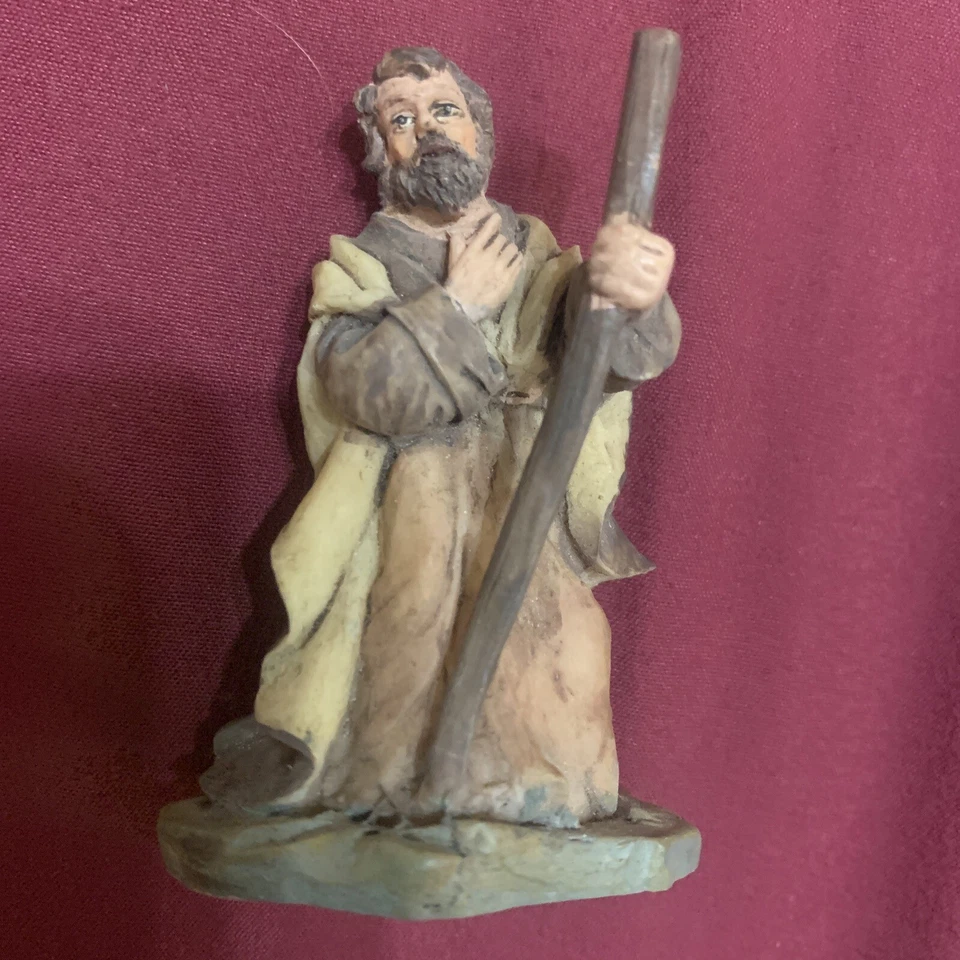 Figura Belén Grandeur Noel Bethlehem Village Padre Joseph Shepherd 2002 Foto 1 de 3