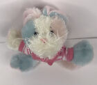 Webkinz Blue & Pink Cotton Candy Bunny plush stuffed animal