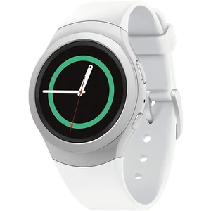 AT&T - Samsung Gear S2 Smartwatch - Silver with White Band - SM-R730AZWAATT - Photo 1 sur 5