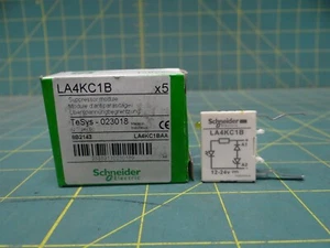 (5) Schneider LA4KC1B Suppressor Module Bidirectional Peak Limiting Diode 12-24V - Picture 1 of 4