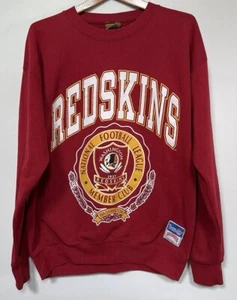 Vintage Washington Redskins 1990s Nutmeg Mills Red Sweatshirt Mens Size Large - Picture 1 of 20