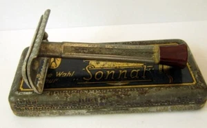 ART DECO VERY RARE GERMANY SAFETY RAZOR "SONNAL" SOLINGEN W/T ORI. BOX # 499 - Picture 1 of 15