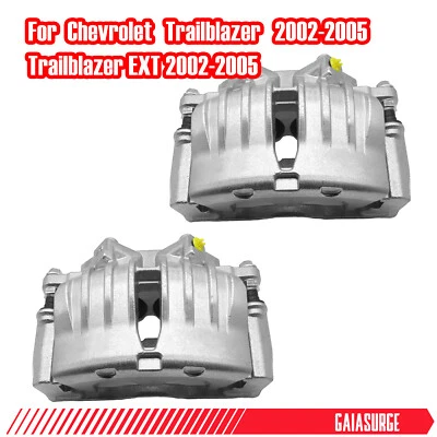 2Pcs Front Brake Calipers w/ Bracket for Chevrolet Trailblazer EXT 2002-2005 - Image 1 of 4