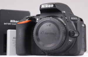 NIKON D5600 24.1 MP DSLR Digital SLR Camera Black Body Only From Japan Used - Picture 1 of 4