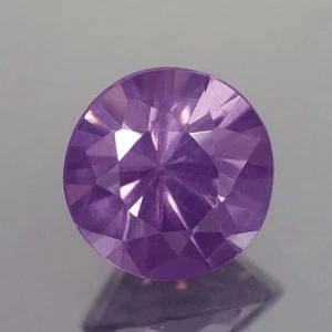0.70CT GORGEOUS VVS 5.5MM DIAMOND CUT UNHEATED PURPLE VIOLET SPINEL NATURAL - Picture 1 of 3
