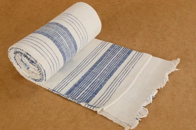 Vintage Textile Homespun Fabric Antique Cotton Weave Mid-Century - Image 1 of 4