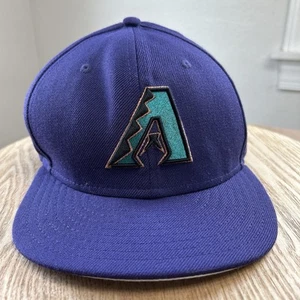New Era Arizona Diamondbacks Hat Size 7 5/8 Purple Cap 2001 World Series Patch - Picture 1 of 11