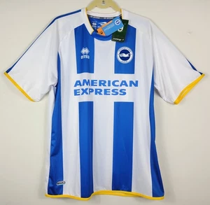 Brighton & Hove Albion Heim Fußball Trikot Shirt 2013-2014 Errea Herren Größe XL Neu mit Etikett - Bild 1 von 22