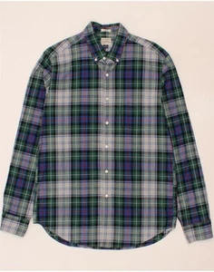 J. CREW Mens Classic Shirt Medium Green Check Cotton IJ02 - Picture 1 of 3