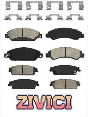 Pastillas de freno delanteras + traseras de cerámica para GMC SIERRA 1500 2007-2013 2007-2014 YUKON/XL Foto 1 de 4