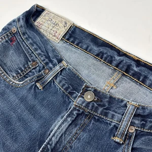Ralph Lauren Polo Herren 36 x 34 (33 Schrittlänge) Hampton gerade blau Denim distressed - Bild 1 von 7