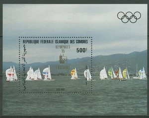 Komoren 1985 OLYMPHILEX Lausanne Segelboote Block 241 postfrisch (C41496) - Picture 1 of 1