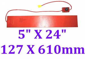Manta térmica de silicona de flexión lateral 5" X 24" 127 X 610 mm con ukelele de control 200C - Imagen 1 de 12