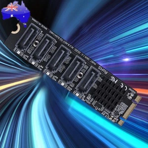 M.2 MKEY PCI-E Expansion Card 5/6 Port Adapter Card NVME To SATA SATA3.0 Adapter - Afbeelding 1 van 21