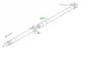 REAR DRIVE SHAFT/PROP SHAFT 2010-2012 SUBARU LEGACY - Image 1 of 4