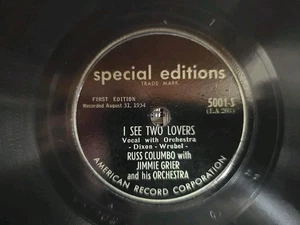 Special Editions 5001-S Russ Columbo Too Beautiful For Words I See Two Lovers E - Picture 1 of 6