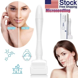 Derma Stamp 140 Microneedling Face Massager Adjustable Needle Length 0 - 3.0mm - Picture 1 of 9