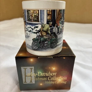 Harley Davidson Christmas Coffee Mug Home for the Holidays New With Gift Box - Picture 1 of 3
