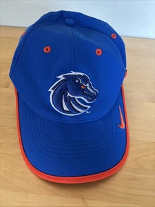 Nike Boise State BSU Broncos Blue Orange Hat Dri-Fit Adjustable Legacy91 Cap - Picture 1 of 8