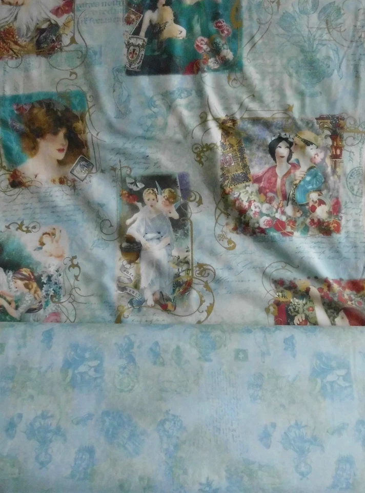 Patchworkstoff (€20/m²) 0,3 m Renaissance Romantik Motive 1,1m breit - Bild 1 von 1